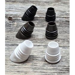 Petits connecteurs ronds en 3 couleurs (pq. de 20 avec vis ou à l'unité)