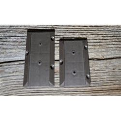 Support de lisse brun (3 1/2 ou 4 1/4 pouces - pq. de 2 ou 4 avec vis de la même couleur)