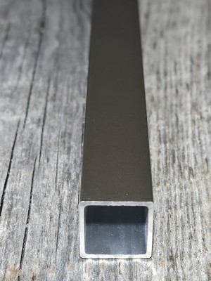 Barreaux en aluminium carré brun (Boite de 10 et à l'unité)