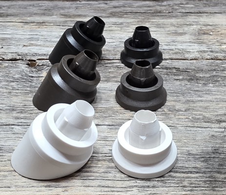 Gros connecteurs ronds en 3 couleurs (pq. de 20 avec vis ou à l'unité)