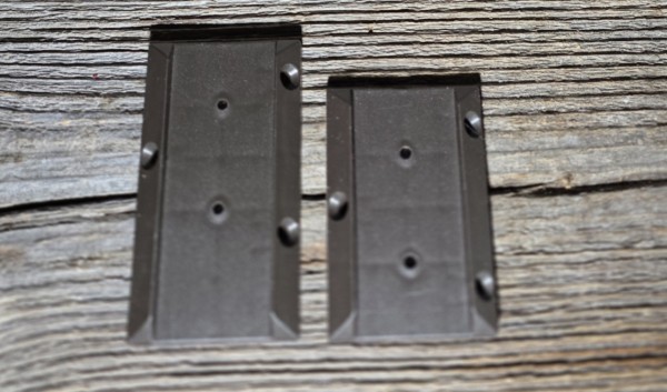 Support de lisse brun (3 1/2 ou 4 1/4 pouces - pq. de 2 ou 4 avec vis de la même couleur)